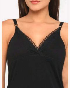 Black Lace Trim Cami