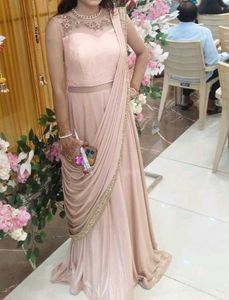 Elegant Pink Ethnic Gown