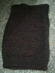 Brown Knit Sweater Vest