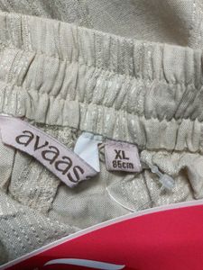 Elegant Beige Ethnic Palazzos