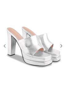 Shoetopia Silver Heels