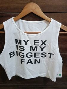 Trendy Graphic Crop Top