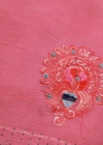 New Saree Pinck Color