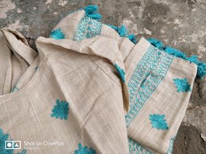 Unused New Pakistani Aari Embroidery Kurta Set