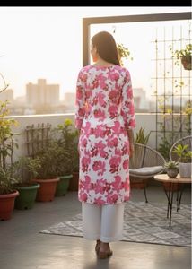 Floral Print Kurti Set
