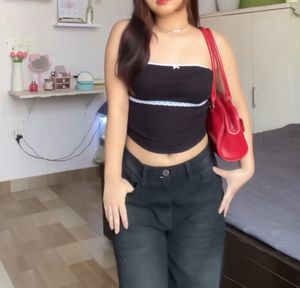 Black Coquette Top