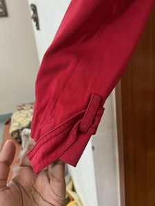 Red Trench Coat for christmas and winter