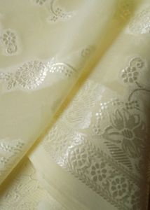 Cream Silk Saree