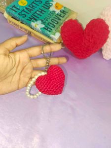 Crochet Heart Keychain ❤️