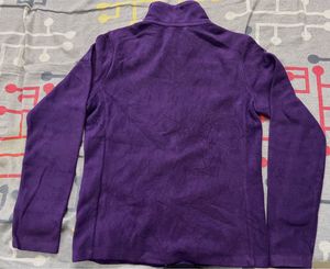 Purple Fleece Zip-Up Jacket