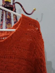 Rust Knit Sweater