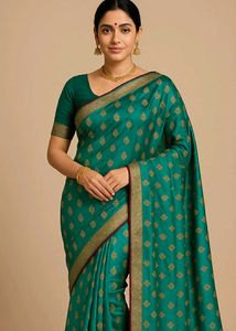 Emerald Green Silk Saree