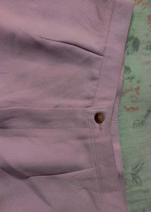 Lilac Wide Leg Trousers