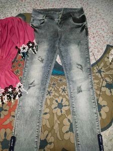 Women Top And Jeans Set