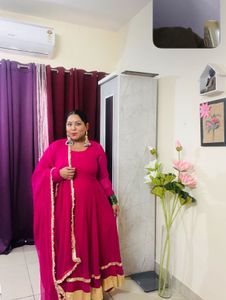 Hot Pink Anarkali Suit By Onewe