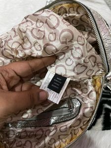 Guess animal zebra print furr Vintage Bag