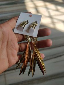 Long Golden Earrings