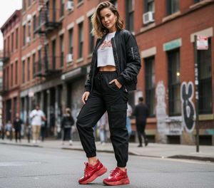 🔥 Red Hot Chunky Platform Sneakers!