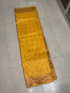 Yellow Golden Paithni Saree With Blouse