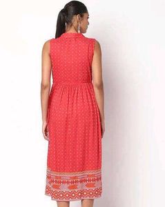 Pink Polka Printed Dress