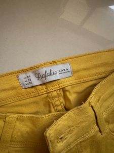 Zara Trafaluc Mustard Yellow Jeans