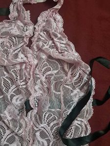 Pink Lace Teddy