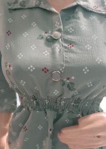 Beautiful Frok Look Printed Top