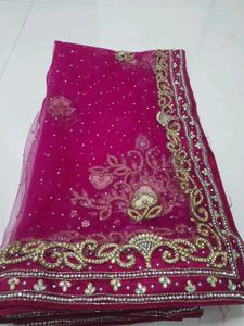 Stone Work Hydrabadi Lehanga