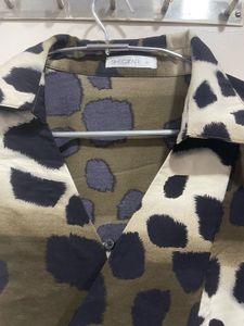 Patterned Long Sleeve Top