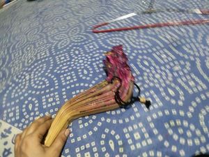 Folded Traditional Thai Hand Fan