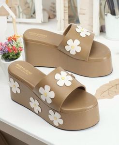 Floral Platform Sandals
