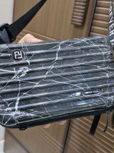 Sling Bag In Black &amp; White Colour With Good Space