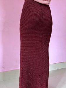 Red Shimmer Skirt