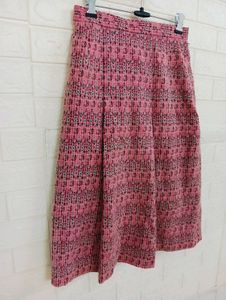 Pink Patterned Skirt