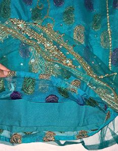Teal Embellished Lehenga Choli