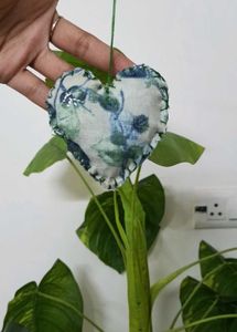 A Handmade Heart Keychain