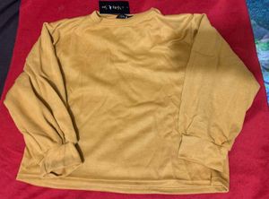 Mustard Long Sleeve wool top