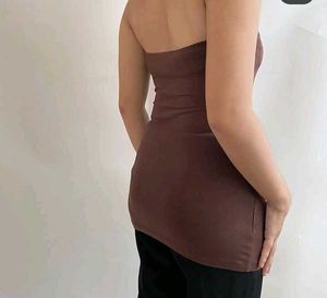 Brown Tube Top