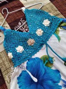 Floral Crochet Sundress