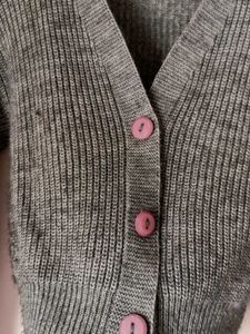 Gray Knit Cardigan
