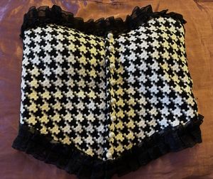 Houndstooth Corset Top