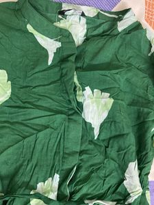 Green Printed Dress
