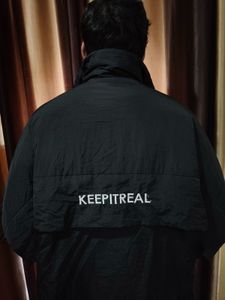 KEEPITREAL Black Pullover Jacket