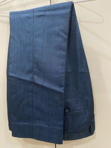 Stunning Electric Blue-Grey Indowestern Suit Set