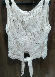 Girls Crop Top With Knot Style