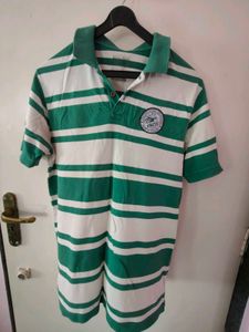 Striped Green Polo Shirt