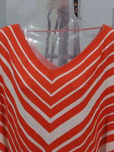 Orange And Cream Dress