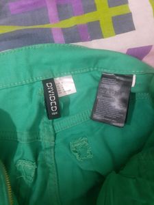 green h&amp;m jeans