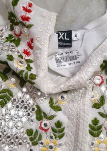 Georgette Full Thread Work Embroidery Kurti