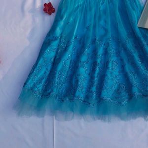 Y2k Party Pinteresty Ocean Blue Glitter Dress